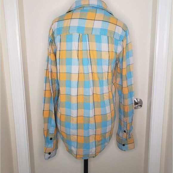 90s Burton Plaid Buttonup Overshirt - Picture 4 of 9